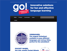 Tablet Screenshot of golanguagepress.com